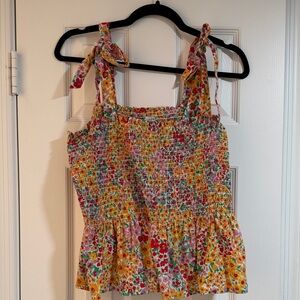 Floral Smocked Women's Top